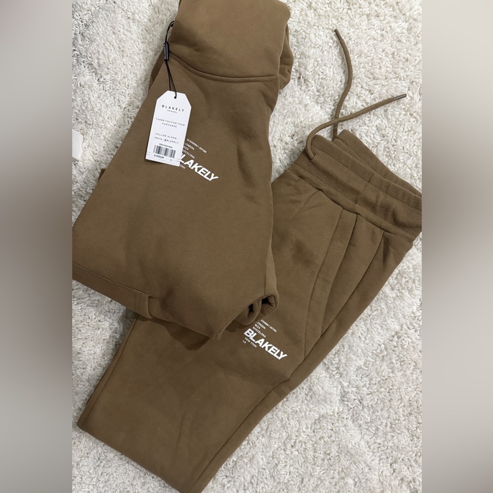 Blakely - Women's Tan Sweat Set
